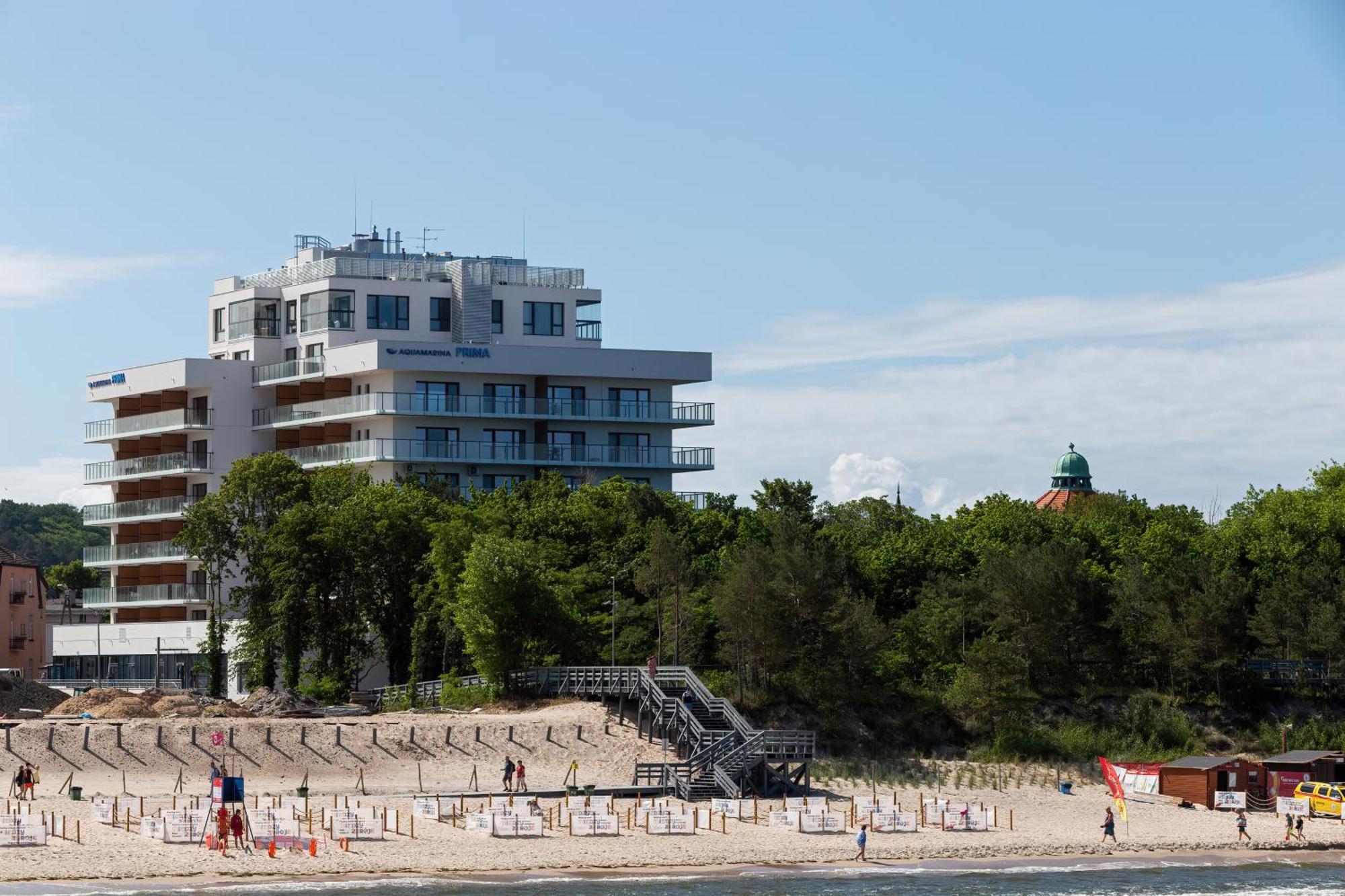 Aquamarina Prima Deluxe Studios With Sea View By Noclegi Renters Miedzyzdroje Buitenkant foto
